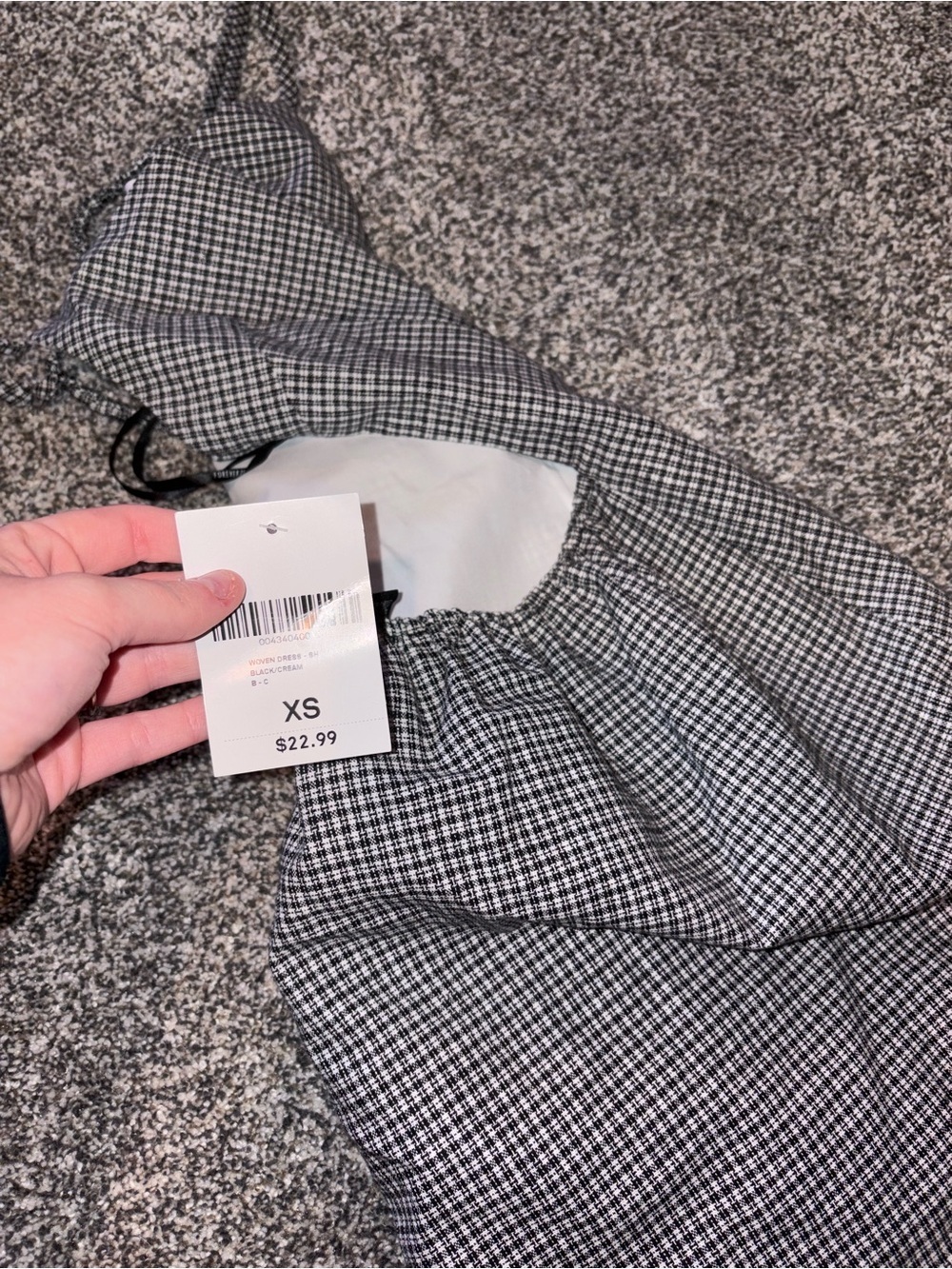 Forever 21 Gray Gingham Bodycon Mini Dress With Open Back - Picture 5 of 6